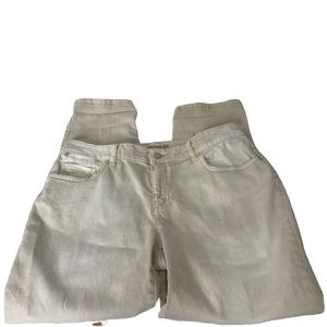 Chico’s Platinum Tan straight  Leg Jeans sz1 (8/10)